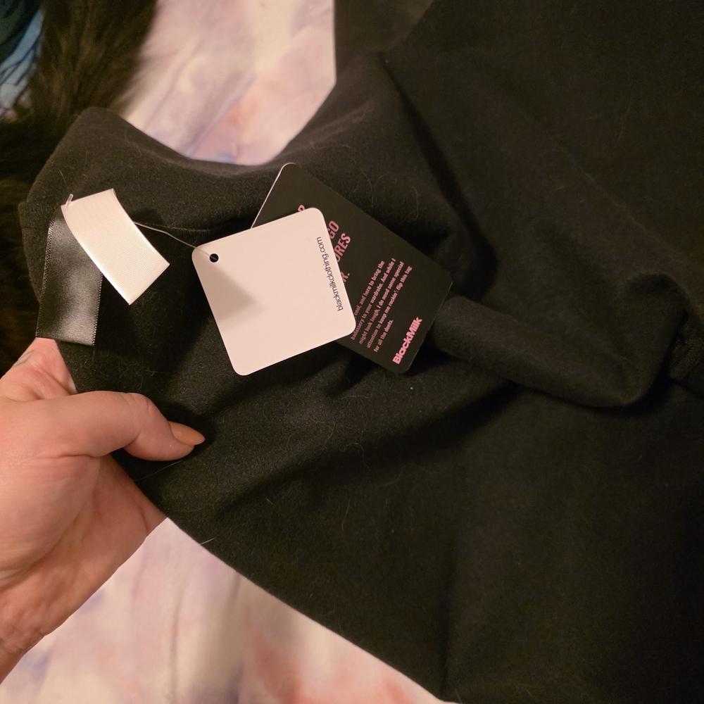 Blackmilk Black Faux Leather Corset Dress - Picture 3 of 6